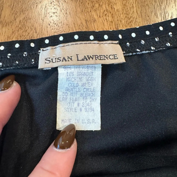 VINTAGE Retro Susan Lawrence POLKA DOT SKIRT - Picture 11 of 11